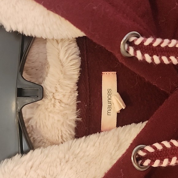 Maurices women's fleece hooded sweatshirt size large - Picture 2 of 7